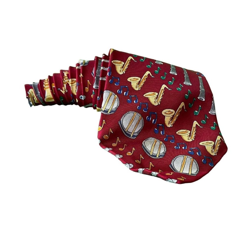 Save The Children Collection Music Music Music Instruments Silk Mens Necktie Tie